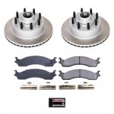 Power Stop 99-07 Ford E-350 Super Duty Front Semi-Coated Rotor Kit (1x psb17-655, 2x psbAR8546SCR) thumbnail 5