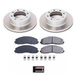 Power Stop 13-16 Ford F-450 Super Duty Front Semi-Coated Rotor Kit (1x psb17-1680, 2x psbAR85153SCR) thumbnail 5