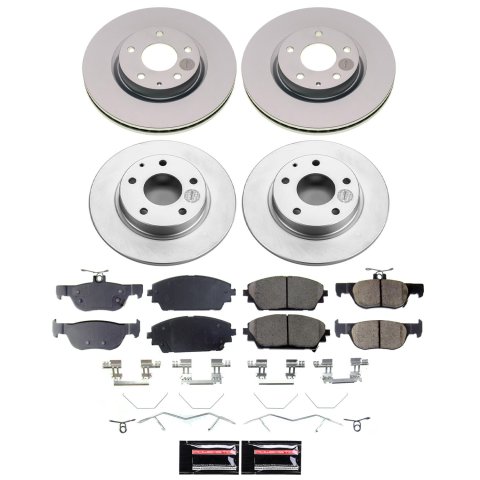 Power Stop 19-23 Mazda 3 Front and Rear Z17 Coated Brake Kit (1x psbCRK8334, 1x psbCRK8754) thumbnail 5