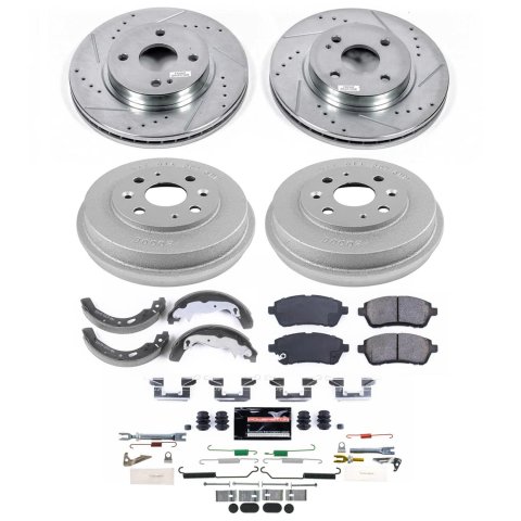 Power Stop 11-14 Mazda 2 Front and Rear Z23 Evolution Brake Kit (1x psbK6344, 1x psbKOE15514DK) thumbnail 1