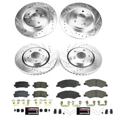 Power Stop 21-22 Honda Odyssey Front and Rear Z23 Evolution Brake Kit (1x psbK7670, 1x psbK8768) thumbnail 1