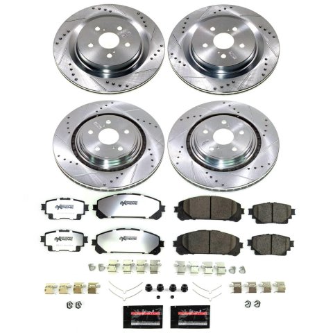 Power Stop 20-22 Toyota Highlander Front and Rear Z36 Truck & Tow Brake Kit (1x psbK8753-36, 1x psbK8773-36) thumbnail 1
