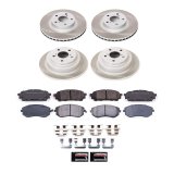 Power Stop 05-06 Saab 9-2X Front and Rear Semi-Coated Rotor Kit (1x psbSC1124, 1x psbSC447) thumbnail 1