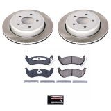 PowerStop Z17 Evolution Plus Semi-Coated Rotor Brake Kits for 2003-2011 CROWN VICTORIA, GRAND MARQUIS, 2003-2004 MARAUDER - SC1365 and Pad Combo, Semi-Coated, Front and Rear, Solid Surface Rotors, Ceramic Pads, Ford, Mercury, Kit thumbnail 2