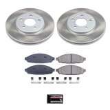 PowerStop Z17 Evolution Plus Semi-Coated Rotor Brake Kits for 2003-2011 CROWN VICTORIA, GRAND MARQUIS, 2003-2004 MARAUDER - SC1365 and Pad Combo, Semi-Coated, Front and Rear, Solid Surface Rotors, Ceramic Pads, Ford, Mercury, Kit thumbnail 3