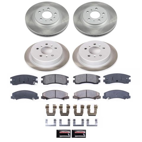 Power Stop 06-10 Chevrolet Impala Front and Rear Semi-Coated Rotor Kit (1x psbSC1437, 1x psbSC1440) thumbnail 5