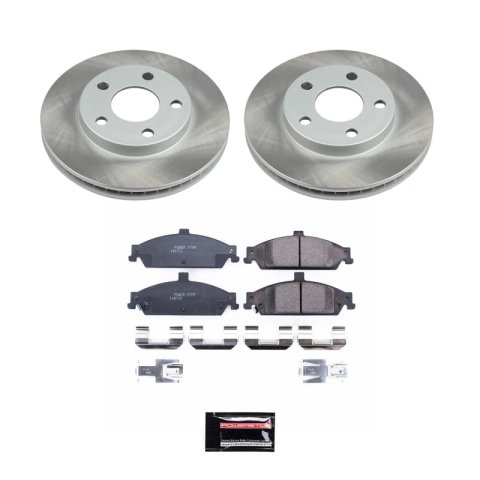 Power Stop 99-04 Oldsmobile Alero Front and Rear Semi-Coated Rotor Kit (1x psbSC1551, 1x psbSC1558) thumbnail 2