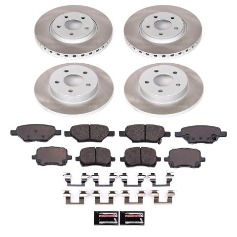 Power Stop 05-06 Chevrolet Cobalt Front and Rear Semi-Coated Rotor Kit (1x psbSC1610, 1x psbSC1616) thumbnail 5