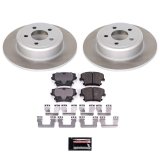 PowerStop Z17 Evolution Plus Semi-Coated Rotor Brake Kits SC1715 and Pad Combo, Semi-Coated, Front and Rear, Solid Surface Rotors, Ceramic Pads, Chrysler, Dodge, Kit thumbnail 3