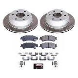 PowerStop Z17 Evolution Plus Semi-Coated Rotor Brake Kits SC2010 and Pad Combo, Semi-Coated, Front and Rear, Solid Surface Rotors, Ceramic Pads, Chevrolet, GMC, Kit thumbnail 2