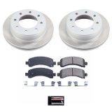 PowerStop Z17 Evolution Plus Semi-Coated Rotor Brake Kits for 2003-2020 EXPRESS 2500, SAVANA 2500 - SC2025 and Pad Combo, Semi-Coated, Front and Rear, Solid Surface Rotors, Ceramic Pads, Chevrolet, GMC, Kit thumbnail 6