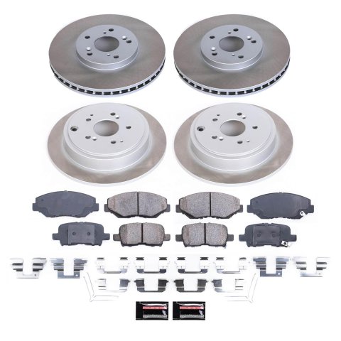 Power Stop 03-08 Honda Pilot Front and Rear Semi-Coated Rotor Kit (1x psbSC2302, 1x psbSC2382) thumbnail 5