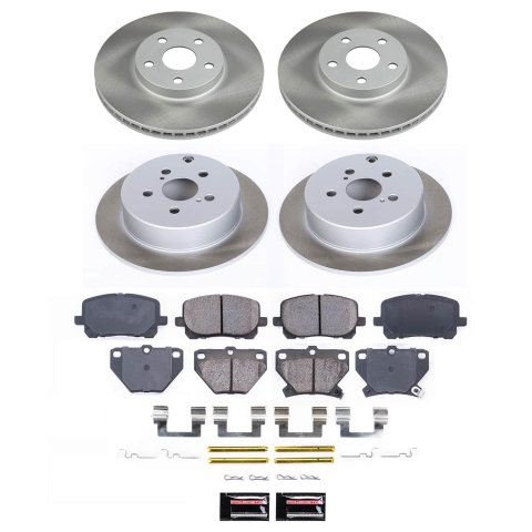 Power Stop 03-06 Pontiac Vibe Front and Rear Semi-Coated Rotor Kit (1x psbSC2316, 1x psbSC2318) thumbnail 5