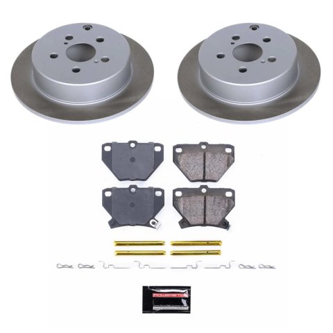 Power Stop 03-06 Pontiac Vibe Front and Rear Semi-Coated Rotor Kit (1x psbSC2316, 1x psbSC2318) thumbnail 7