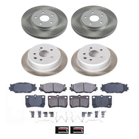 Power Stop 06-13 Lexus IS250 Front and Rear Semi-Coated Rotor Kit (1x psbSC195, 1x psbSC2406) thumbnail 5