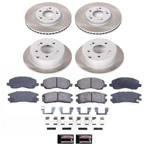 Power Stop 06-12 Mitsubishi Eclipse Front and Rear Semi-Coated Rotor Kit (1x psbSC094, 1x psbSC155) thumbnail 5