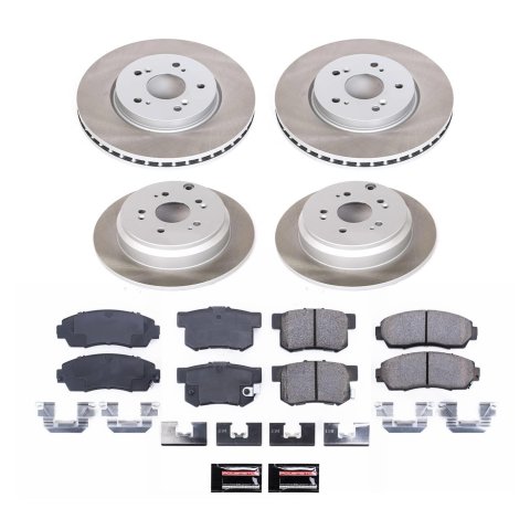 Power Stop 07-12 Acura RDX Front and Rear Semi-Coated Rotor Kit (1x psbSC228, 1x psbSC3098)