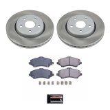 PowerStop Z17 Evolution Plus Semi-Coated Rotor Brake Kits for 2008-2012 LIBERTY, 2007-2011 NITRO - SC2832 and Pad Combo, Semi-Coated, Front and Rear, Solid Surface Rotors, Ceramic Pads, Dodge, Jeep, Kit thumbnail 7
