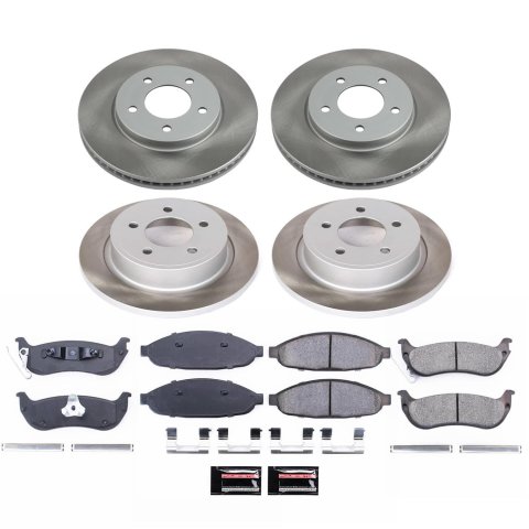Power Stop 04-08 Chrysler Pacifica Front and Rear Semi-Coated Rotor Kit (1x psbSC3009, 1x psbSC3020) thumbnail 5