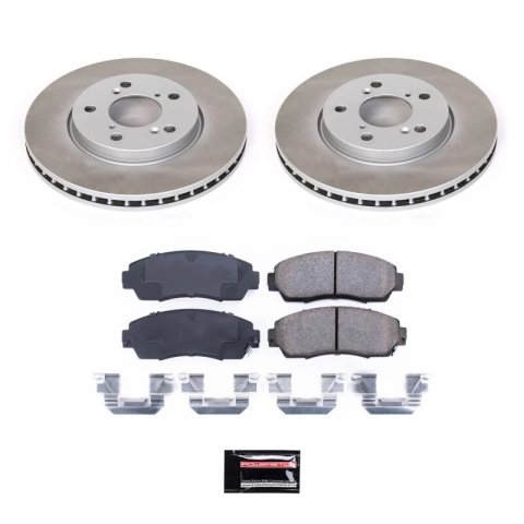 Power Stop 05-10 Honda Odyssey Front and Rear Semi-Coated Rotor Kit (1x psbSC2435, 1x psbSC4604) thumbnail 6