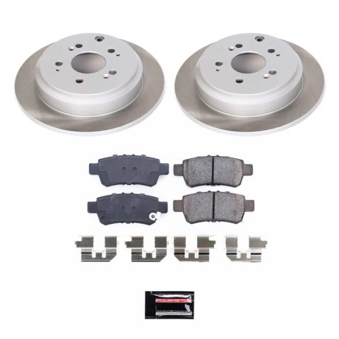 Power Stop 05-10 Honda Odyssey Front and Rear Semi-Coated Rotor Kit (1x psbSC2435, 1x psbSC4604) thumbnail 7