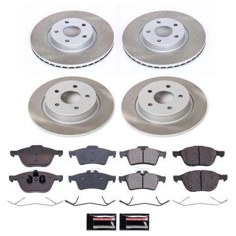 Power Stop 08-13 Volvo C30 Front and Rear Semi-Coated Rotor Kit (1x psbSC4575, 1x psbSC4613) thumbnail 1