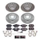 Power Stop 05-10 Volkswagen Jetta Front and Rear Semi-Coated Rotor Kit (1x psbSC4623, 1x psbSC4627) thumbnail 1