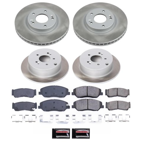 Power Stop 07-09 Hyundai Santa Fe Front and Rear Semi-Coated Rotor Kit (1x psbSC4665, 1x psbSC4694) thumbnail 5