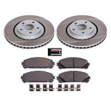 Power Stop 08-13 Toyota Highlander Front and Rear Semi-Coated Rotor Kit (1x psbSC4713, 1x psbSC4714) thumbnail 6