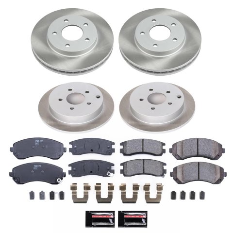 Power Stop 02-07 Buick Rendezvous Front and Rear Semi-Coated Rotor Kit (1x psbSC5135, 1x psbSC5233) thumbnail 4