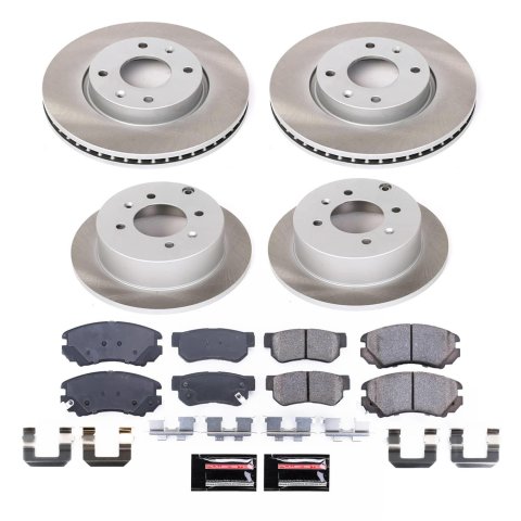 Power Stop 03-05 Hyundai Sonata Front and Rear Semi-Coated Rotor Kit (1x psbSC5212, 1x psbSC5290) thumbnail 5