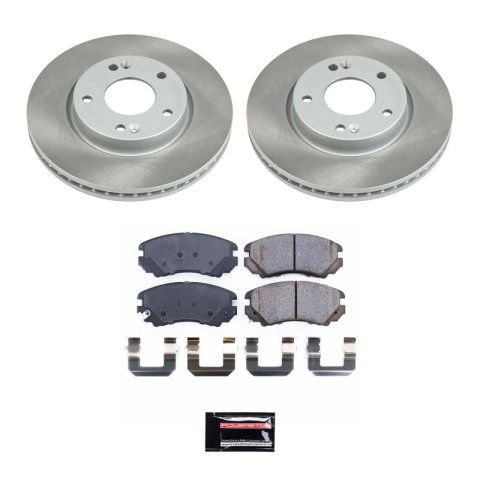 Power Stop 06-08 Hyundai Sonata Front and Rear Semi-Coated Rotor Kit (1x psbSC165, 1x psbSC5214) thumbnail 1