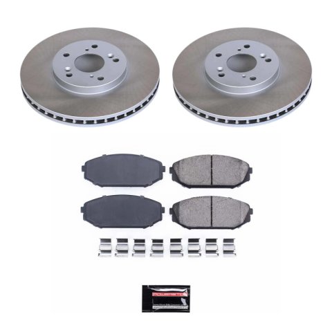 Power Stop 02-04 Honda Odyssey Front and Rear Semi-Coated Rotor Kit (1x psbSC2299, 1x psbSC5502) thumbnail 2