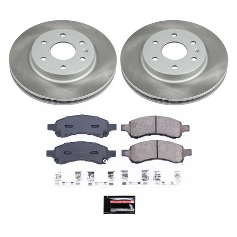 Power Stop 08-17 Buick Enclave Front and Rear Semi-Coated Rotor Kit (1x psbSC4657, 1x psbSC5262) thumbnail 7