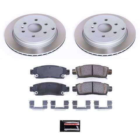 Power Stop 08-17 Buick Enclave Front and Rear Semi-Coated Rotor Kit (1x psbSC4657, 1x psbSC5262) thumbnail 8