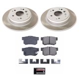 Power Stop 03-11 Honda Element Front and Rear Semi-Coated Rotor Kit (1x psbSC1043, 1x psbSC5399) thumbnail 2