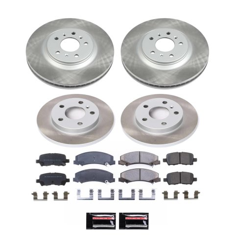 Power Stop 12-13 Chevrolet Impala Front and Rear Semi-Coated Rotor Kit (1x psbSC1602, 1x psbSC4654) thumbnail 5