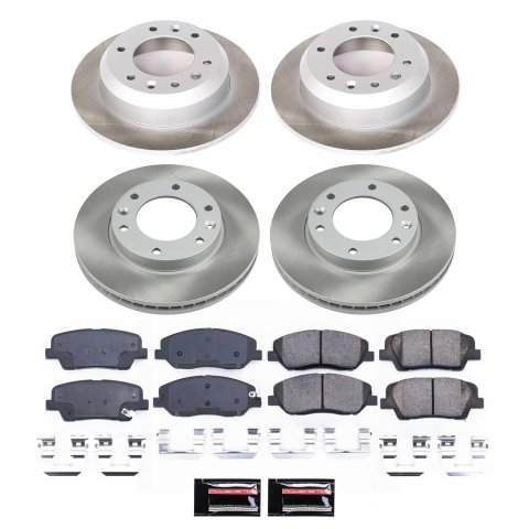Power Stop 07-08 Hyundai Entourage Front and Rear Semi-Coated Rotor Kit (1x psbSC4664, 1x psbSC5906) thumbnail 1