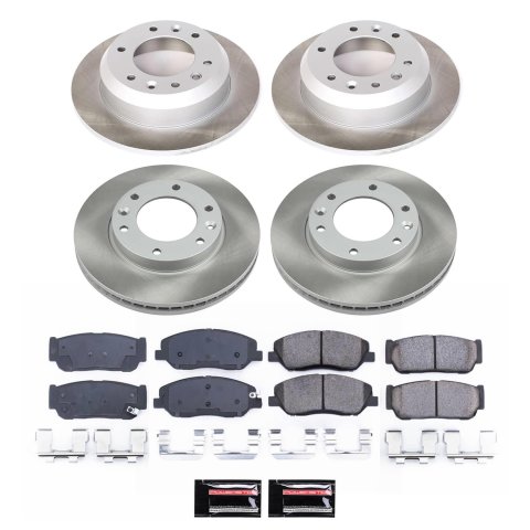 Power Stop 2007 Hyundai Entourage Front and Rear Semi-Coated Rotor Kit (1x psbSC4664, 1x psbSC5907) thumbnail 5