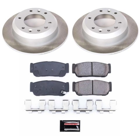 Power Stop 2007 Hyundai Entourage Front and Rear Semi-Coated Rotor Kit (1x psbSC4664, 1x psbSC5907) thumbnail 6