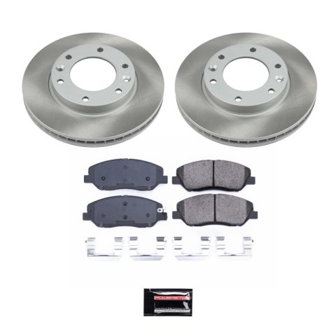 Power Stop 2007 Hyundai Entourage Front and Rear Semi-Coated Rotor Kit (1x psbSC4664, 1x psbSC5907) thumbnail 7