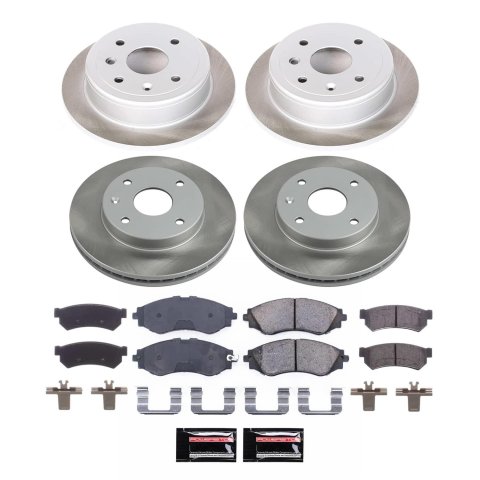 Power Stop 07-08 Suzuki Forenza Front and Rear Semi-Coated Rotor Kit (1x psbSC5894, 1x psbSC5898) thumbnail 5