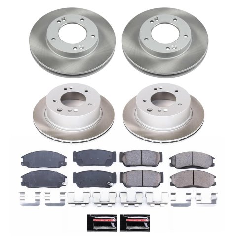 Power Stop 03-06 Kia Sorento Front and Rear Semi-Coated Rotor Kit (1x psbSC5899, 1x psbSC5901) thumbnail 5