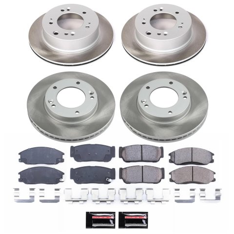 Power Stop 07-09 Kia Sorento Front and Rear Semi-Coated Rotor Kit (1x psbSC5908, 1x psbSC5910) thumbnail 5