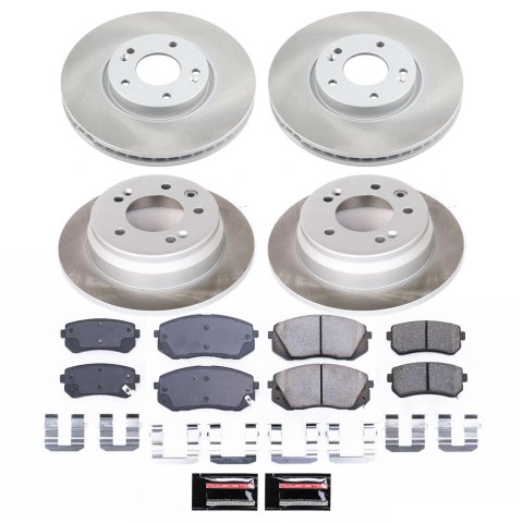 Power Stop 12-15 Hyundai Tucson Front and Rear Semi-Coated Rotor Kit (1x psbSC6087, 1x psbSC6093) thumbnail 5