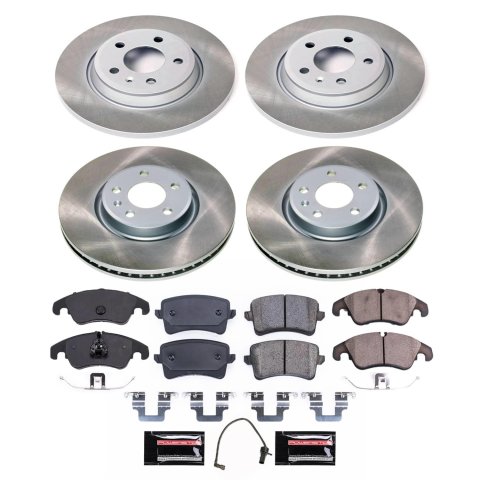 Power Stop 12-16 Audi A4 Front and Rear Semi-Coated Rotor Kit (1x psbSC4745, 1x psbSC6133) thumbnail 4