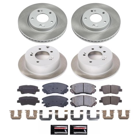 Power Stop 12-13 Kia Soul Front and Rear Semi-Coated Rotor Kit (1x psbSC165, 1x psbSC5916) thumbnail 5