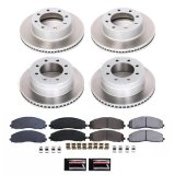Power Stop 12-22 Ford F-250 Super Duty Front and Rear Semi-Coated Rotor Kit (1x psb17-1680, 1x psb17-1691, 2x psbAR85153SCR, 2x psbAR85155SCR) thumbnail 5