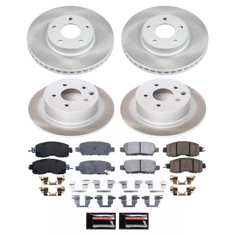 Power Stop 13-23 Nissan Altima Front and Rear Semi-Coated Rotor Kit (1x psbSC098, 1x psbSC6494) thumbnail 6