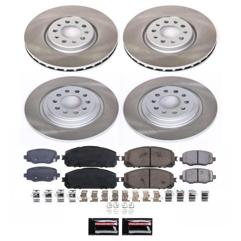 Power Stop 14-15 Jeep Cherokee Front and Rear Semi-Coated Rotor Kit (1x psbSC6540, 1x psbSC6542) thumbnail 4